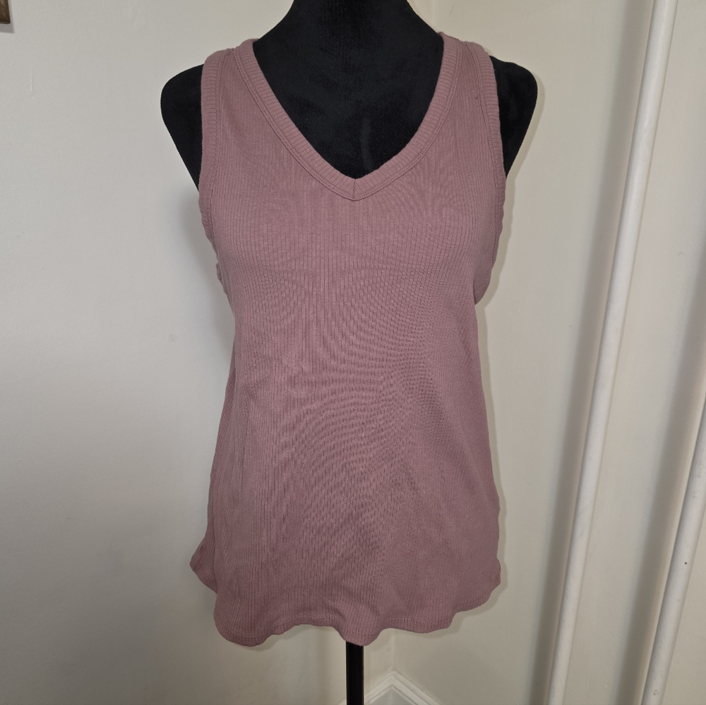 Maurices Mauve V-Neck Tank Top